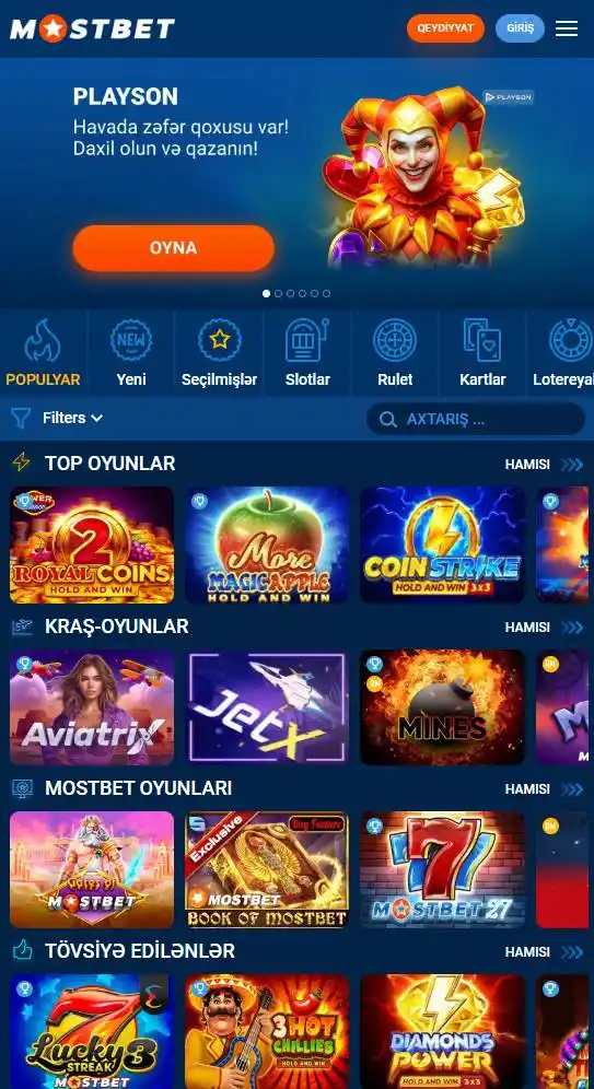 Mobil tətbiqdə əlçatan oyun kateqoriyaları bələdçisi